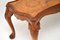Tavolino da caffè antico in stile Queen Anne in radica di noce, Immagine 6
