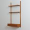 Mid-Century Danish Teak Wall Unit with a Console and Two Shelves, 1960s 2