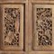 Antique Carved Four Panel Screen, Set of 4 2