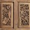 Antique Carved Four Panel Screen, Set of 4, Image 2