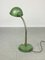 Lámpara de mesa cuello de ganso vintage en verde, Imagen 5