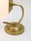 Mid-Century Wall Lamp in Brass and Opaline, Image 7