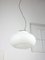 Vintage Pendant Lamp in Chrome and Opaline, 1980s 7