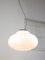 Vintage Pendant Lamp in Chrome and Opaline, 1980s, Image 3