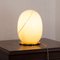 Lampada in vetro di Murano color crema con base in ottone e filigrana, Immagine 4