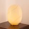 Lampada grande color crema in vetro di Murano con base in ottone, Immagine 4