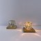 German Cube Wall Lights in Glass from Peill & Putzler, 1970s, Set of 2 4
