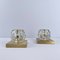 German Cube Wall Lights in Glass from Peill & Putzler, 1970s, Set of 2 1