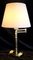 German Adjustable Reading Lamp with Brass Frame, Double Joint & Beige Fabric Shade from Honsel, 1980s, Image 5