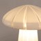 Mushroom Tischlampe aus Murano Glas mit Kristallstreifen und Goldfuß von Mazzega, 1970er 6