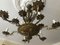 Vintage Bronze Chandelier, 1950s 17