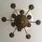 Vintage Bronze Chandelier, 1950s 20