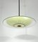 Mid-Century Curved Glass Disc Chandelier in the Style of Fontana Arte, 1950s 11