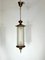Lámpara colgante Mid-Century de latón de Lumi Milano, años 50, Imagen 1
