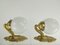 Viennese Brass Wall Lamps, Set of 2, Image 1