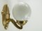 Viennese Brass Wall Lamps, Set of 2 2