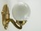 Viennese Brass Wall Lamps, Set of 2, Image 2