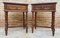 Vintage French Nightstands in Solid Carved Walnut with Turned Columns, Set of 2, Image 3