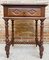 Vintage French Nightstands in Solid Carved Walnut with Turned Columns, Set of 2 2