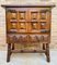 Spanish Baroque Chest of Drawers in Carved Walnut, 1940s 5