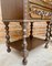 French Nightstands in Carved Walnut Two Drawers and Shelf, Set of 2 5