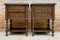 Comodini in legno di noce intagliato con due cassetti, Francia, set di 2, Immagine 1