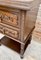 French Nightstands in Carved Walnut Two Drawers and Shelf, Set of 2 7