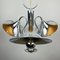 Mid-Century Silver Pendant Lamp, Italy, 1970s 12