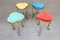 Stools by Pier Luigi Colli for Pierluigi Colli, 1950s, Set of 4, Image 22