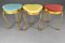 Stools by Pier Luigi Colli for Pierluigi Colli, 1950s, Set of 4, Image 18