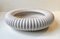 Fluted Art Deco White Ceramic Fruit Bowl by Michael Andersen, 1940s, Image 1
