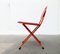 Vintage Italian Postmodern Charlie Folding Chair by Carlo Bimbi & Nilo Gioacchini for Segis, 1980s, Set of 3 3