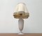 Mid-Century French Opaline Glass Table Lamp from Sevres, 1960s 15