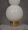White Murano Glass and Brass Table Lamp, 1980s, Image 6