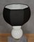 White Murano Glass and Brass Table Lamp, 1980s, Image 2