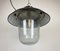 Industrial Factory Hanging Lamp in Black Enamel from Elektrosvit, 1960s 6