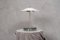 Weiße Tischlampe aus Muranoglas & Stahl, 1980er 5