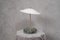 White Murano Glass and Steel Table Lamp, 1980s, Image 2