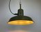 Lampe à Suspension Army Vintage en Fer Vert, 1960s 13