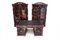 Empire Style Libraries, Desk and Chairs, France, 1840s, Set of 5, Image 1