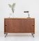 Tatra Sideboard mit Hairpin Legs und schwarzer Glasplatte, 1960er 2