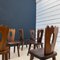 Brutalist Chairs in Wood, Set of 6 3