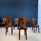 Brutalist Chairs in Wood, Set of 6 1
