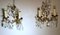 French Louis XVI Style Wall Sconces in Brass and Crystals, Set of 2 2