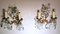 French Louis XVI Style Wall Sconces in Brass and Crystals, Set of 2 4