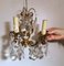 French Louis XVI Style Wall Sconces in Brass and Crystals, Set of 2 19