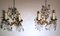 French Louis XVI Style Wall Sconces in Brass and Crystals, Set of 2 3