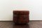 Leather Patchwork Ottoman, 1970s 1