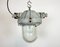 Lámpara industrial gris a prueba de explosiones de aluminio fundido de Elektrosvit, años 70, Imagen 2