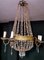 Louis XVI Style Hot Air Balloon Chandelier in Lead Crystal and Gilded Brass 3